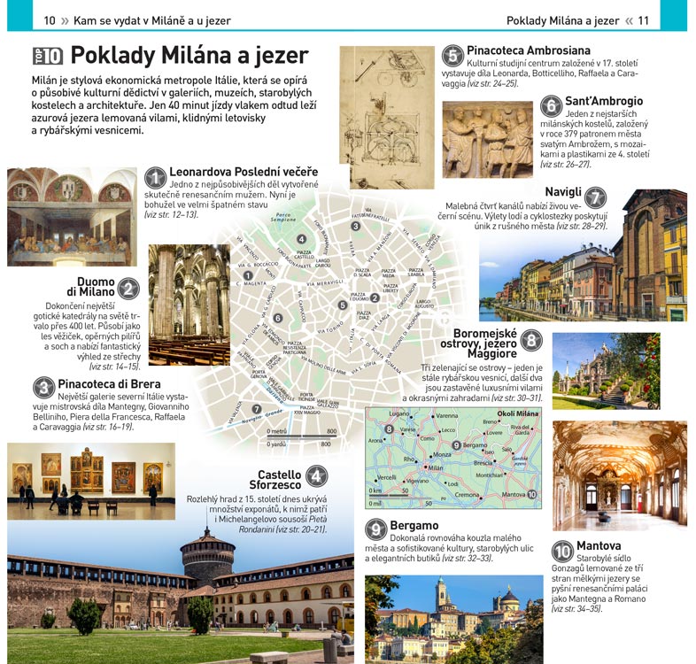 Milán a jezera TOP 10