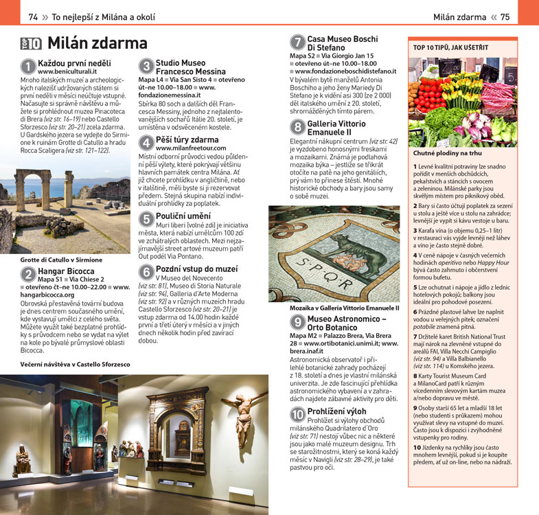 Milán a jezera TOP 10