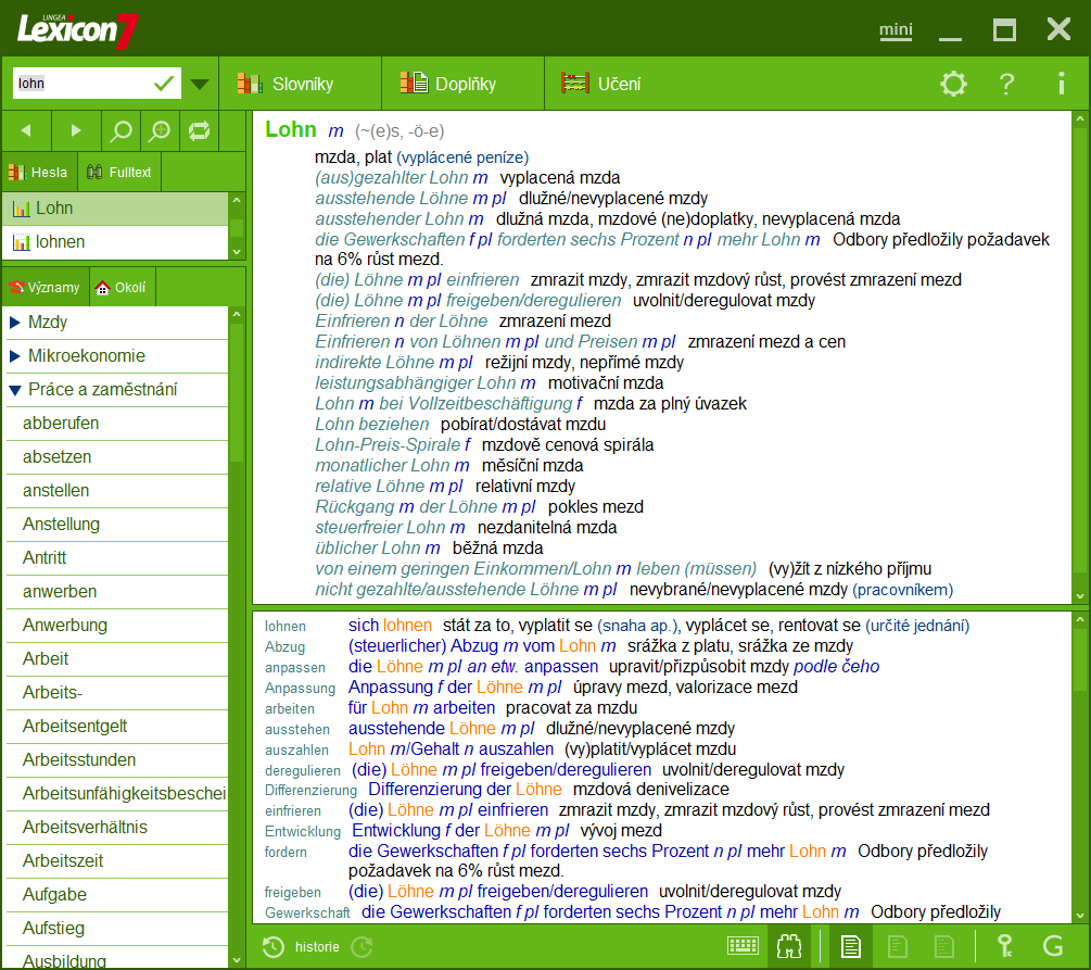 Lexicon 7 Nemecký veľký + ekonomický + technický slovník