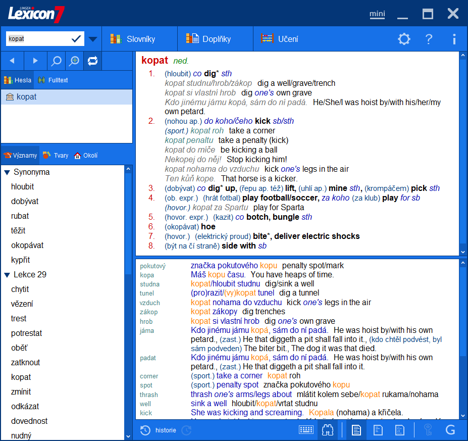 Lexicon 7 Anglický slovník Platinum