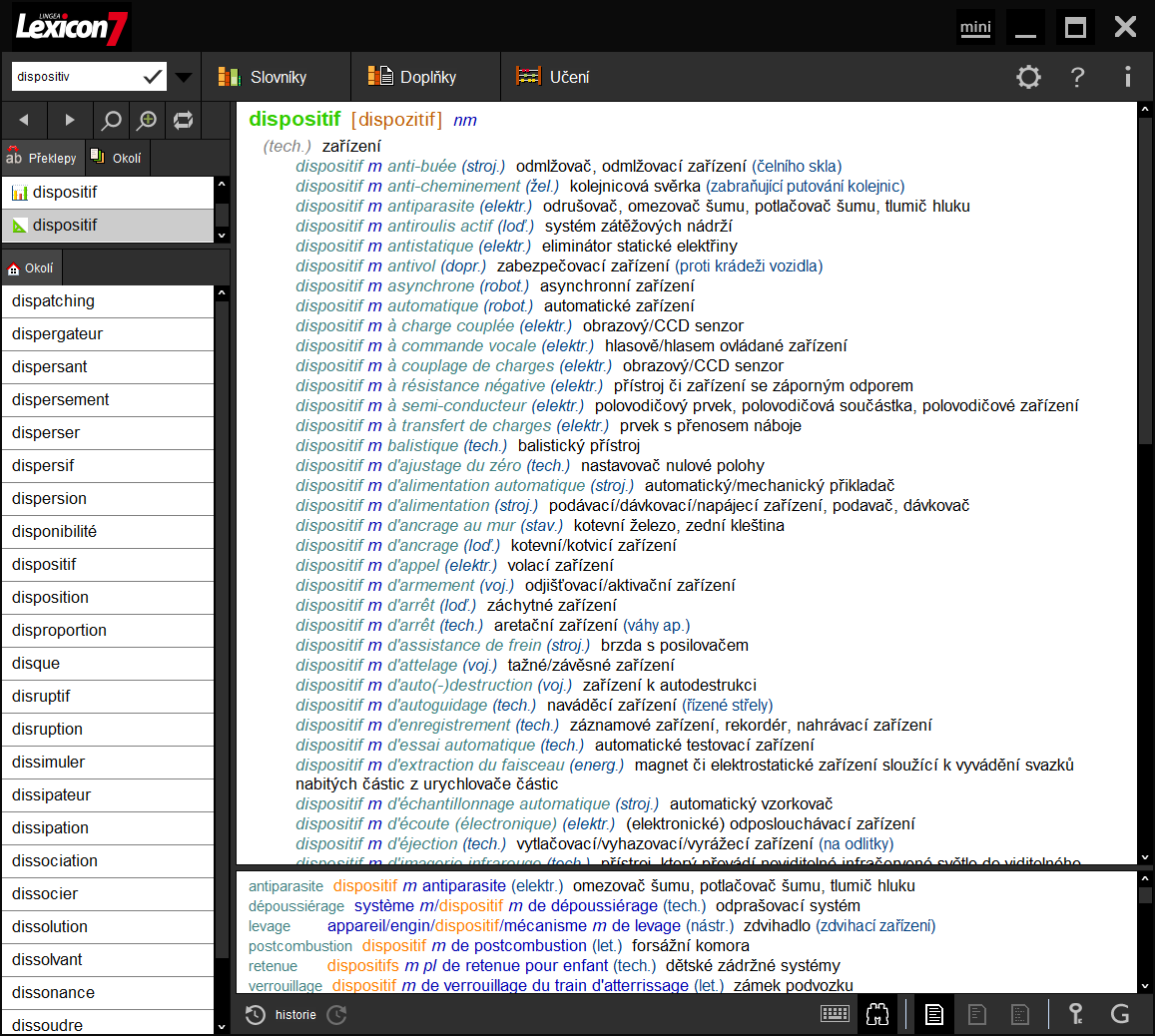 Lexicon 7 Francúzsky technický slovník