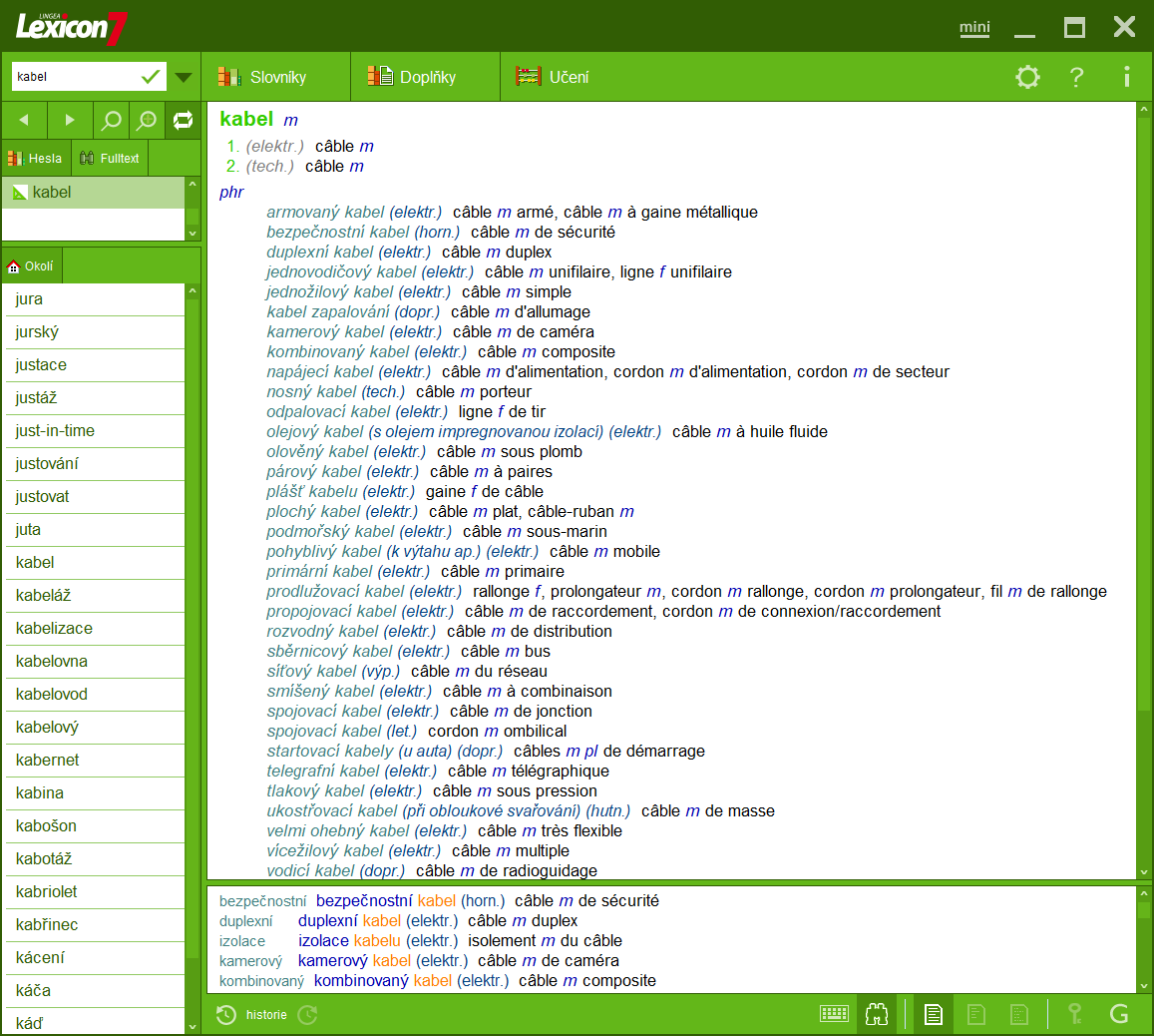 Lexicon 7 Francúzsky technický slovník