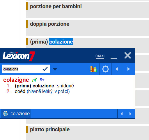 Lexicon 7 Taliansky praktický slovník