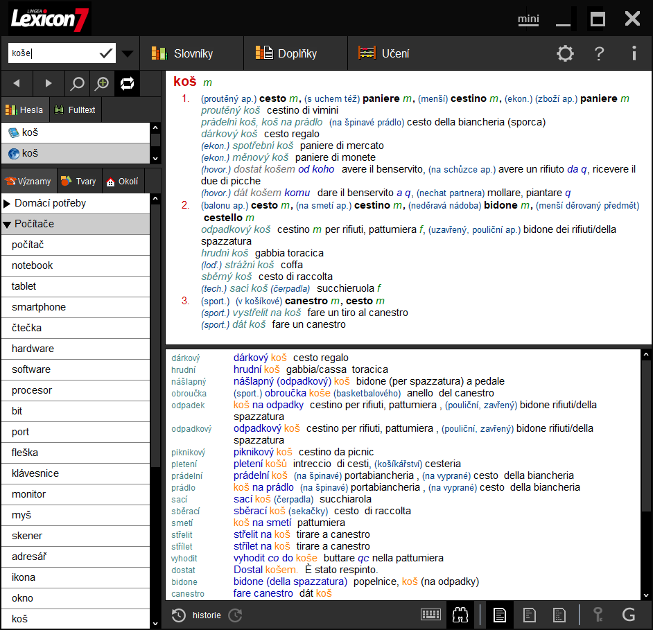 Lexicon 7 Taliansky velký slovník