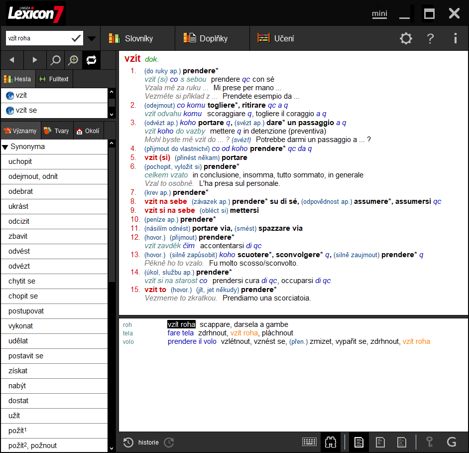 Lexicon 7 Taliansky velký slovník