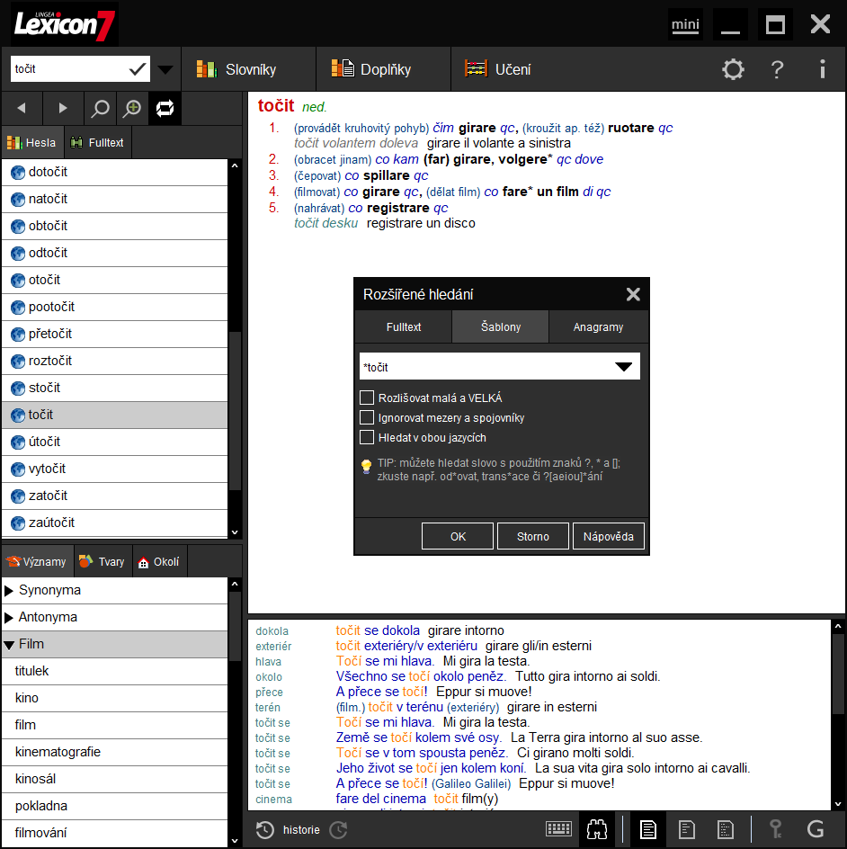 Lexicon 7 Taliansky velký slovník