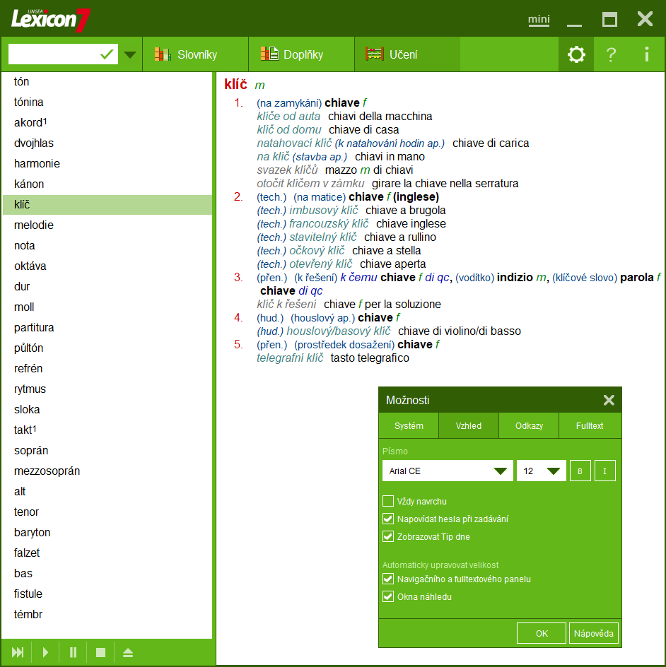 Lexicon 7 Taliansky velký slovník