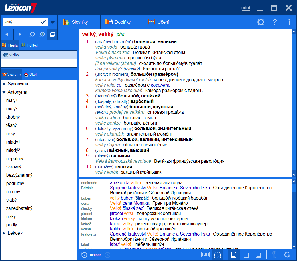 Lexicon 7 Ruský veľký slovník