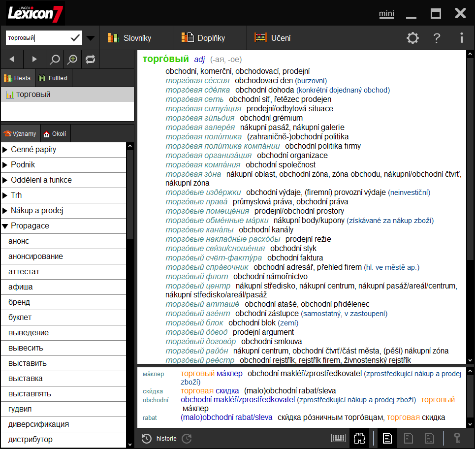 Lexicon 7 Ruský ekonomický slovník