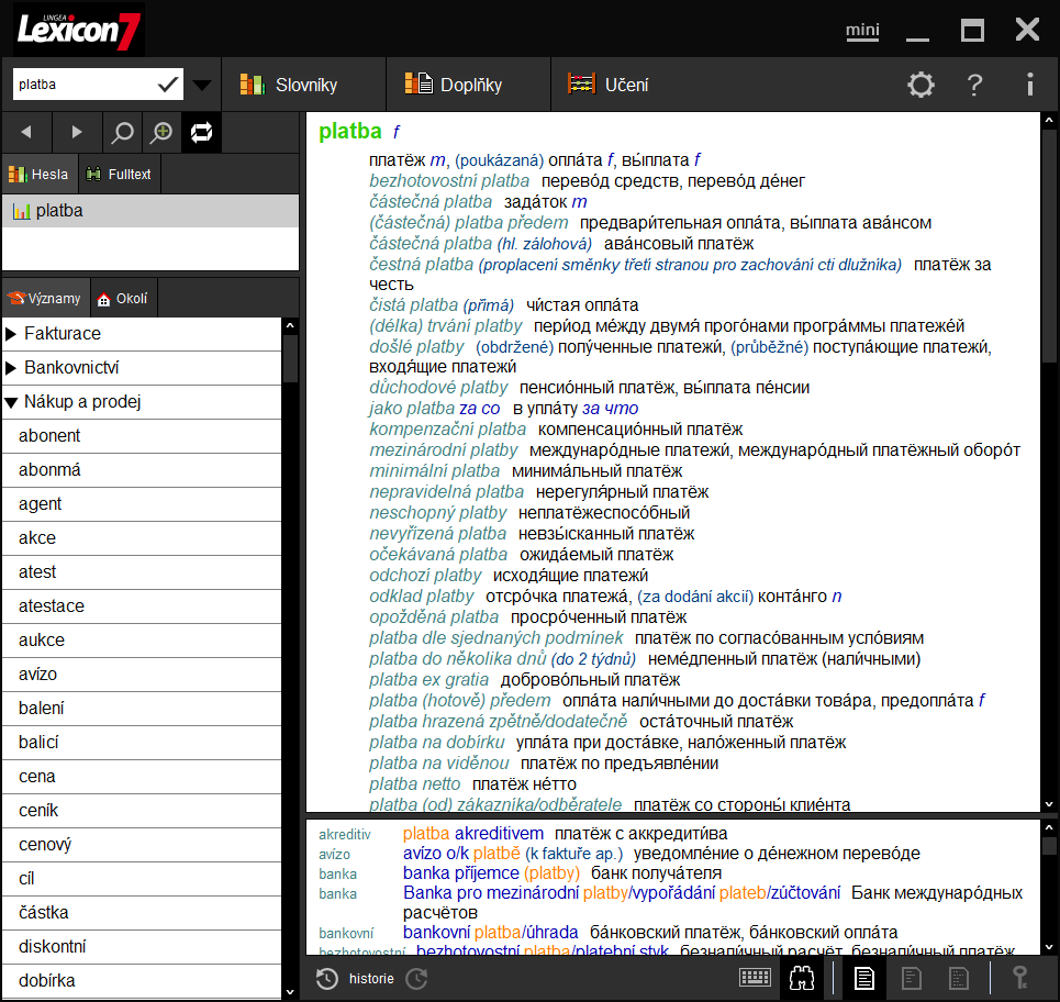 Lexicon 7 Ruský ekonomický slovník
