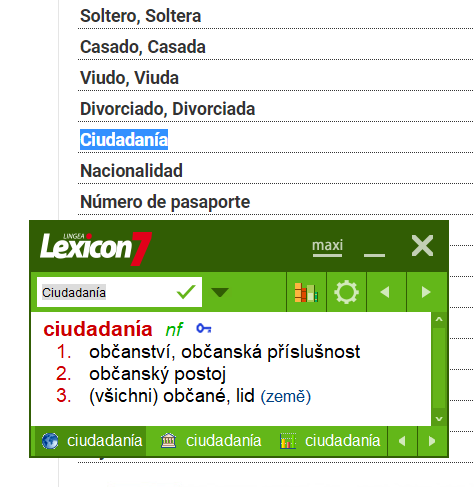 Lexicon 7 Španielsky veľký slovník