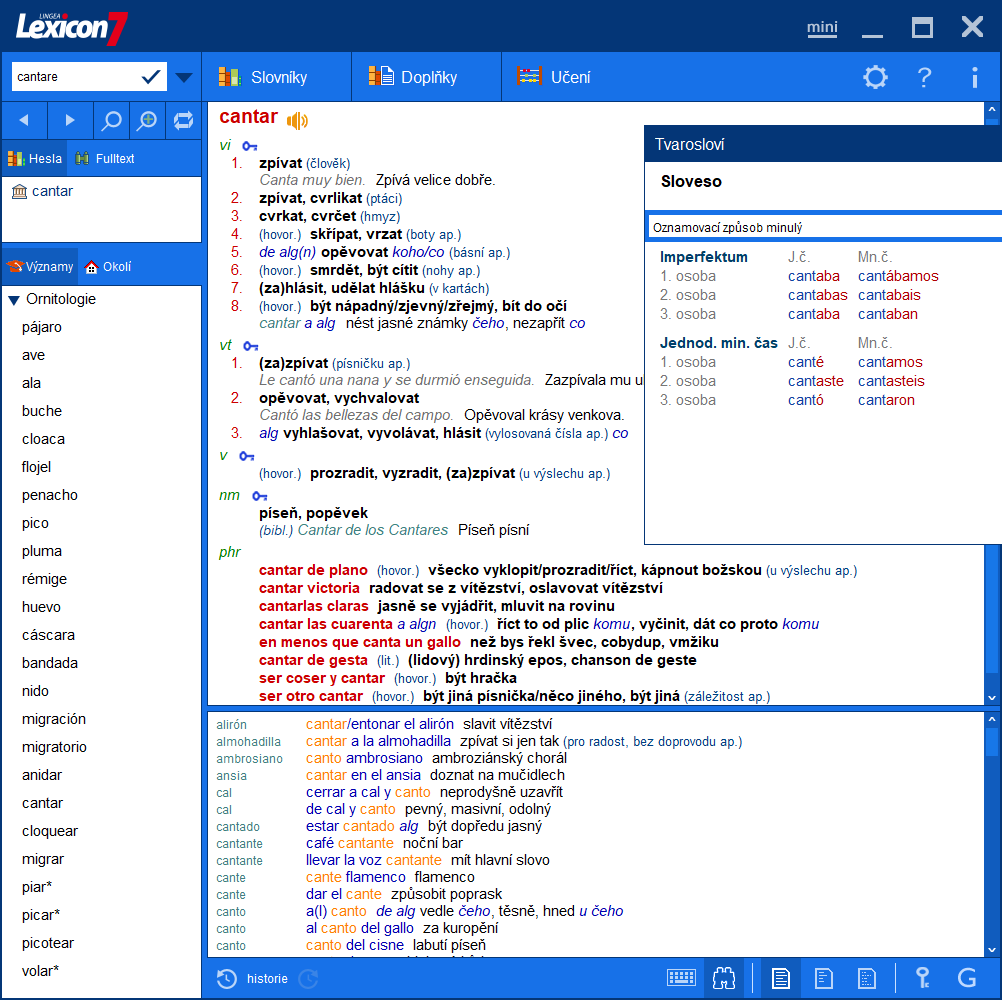 Lexicon 7 Španielsky slovník Platinum