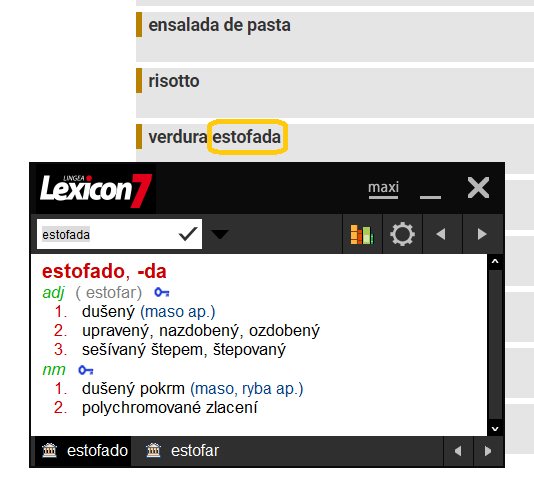 Lexicon 7 Španielsky slovník Platinum