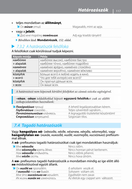 Orosz nyelvtani áttekintés