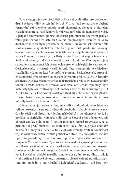 Čechoslováci ve válce: Od Mnichova po studenou válku
