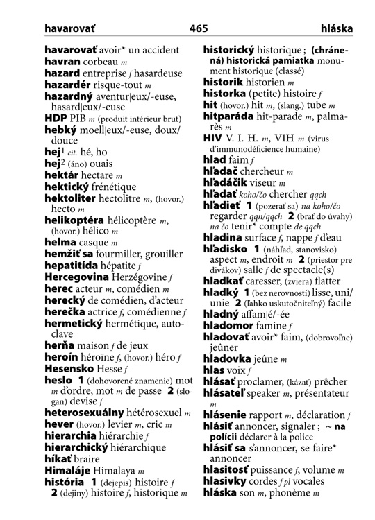 Francúzsky vreckový slovník