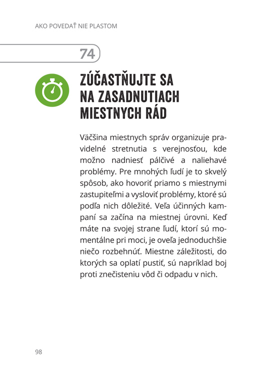 Ako povedať nie plastom