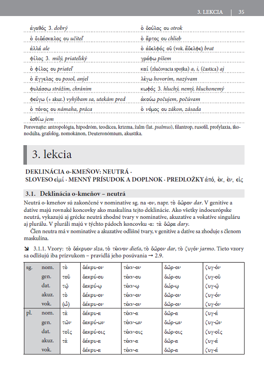 Biblická gréčtina - Panczová/Škoviera
